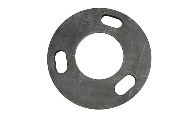 Фланец стойки 42/90 х 3 мм #200 3 отв х М10 х 20 черный металл k116-42-9 2