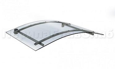 Навес гнутый из поликарбоната- вариант 2 купить в Самаре