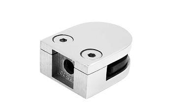 Стеклодержатель литой с вставками под стекло 8-10 мм, 4+4 мм, на плоскость 40х22х50, полированный (AISI 304) k002-10 купить в Самаре