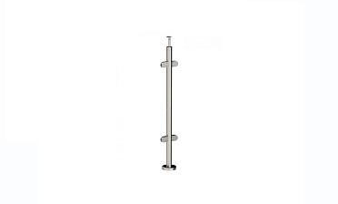Стойка круглая Ø38.1: 4 штамп. стеклодержателя, полированная, высота 950 мм (AISI 201) k728 купить в Самаре