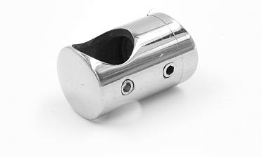 Ригеледержатель на стекло 8 мм, Ø16 мм, полированный, литой (AISI 304) k019 купить в Самаре