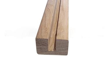 Дубовый поручень 60х40 некрашеный С ПАЗОМ, Премиум Ф-1221 купить в Самаре
