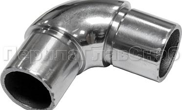 Отвод трубы Ø25.4 мм с установочными кольцами, полированный (AISI 304) k325 купить в Самаре