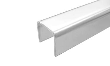 Профиль П-образный, L=2000 мм, t=1.5 мм, для стекла 16 мм, полир. (AISI 304) Ф-0457 купить в Самаре
