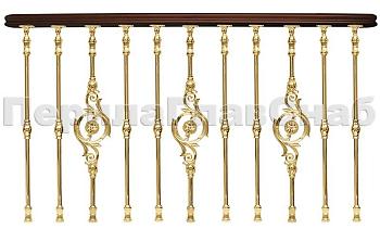 Латунные перила для лестниц серии – Деметра L05 в Самаре. Готовые проекты ПерилаГлавСнаб