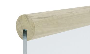 Поручень деревянный из Дуба Ø50мм С ПАЗОМ, премиум Ф-1163 купить в Самаре