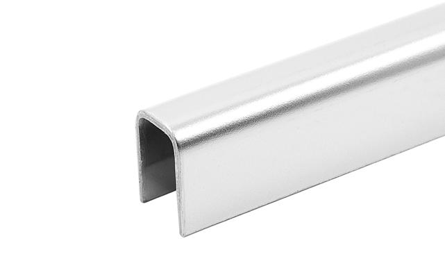Профиль П-образный, L=2500 мм, t=1 мм, для стекла 8 мм, полир. (AISI 304) t115 PSS