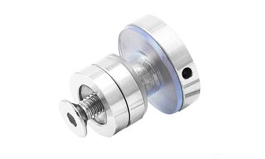 Крепление трека к стеклу AISI 304 шлифованное t449 SSS  купить в Самаре