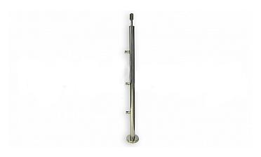 Стойка круглая Ø38.1: 3 ригеледержателя, полированная, высота 950 мм (AISI 304) k713 купить в Самаре