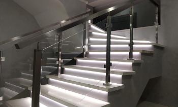 Ограждения из нержавейки со стеклом в Самаре. Готовые проекты ПерилаГлавСнаб