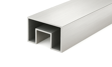 Труба 40х60 мм, с пазом 24х24 мм, шлифованная (AISI 304) k824-2 купить в Самаре