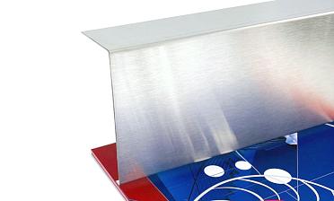 Накладка для крепления (тыльная/лицевая) из шлифованной нержавейки 1.0 мм длина 2,0 м k601-24 купить в Самаре