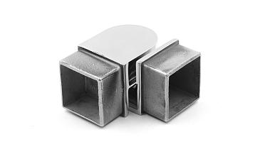 Поворот поручня 40х40 мм, регулируемый, полированный, (AISI 304) k366 купить в Самаре