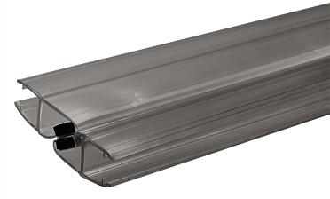 Комплект уплотнителей для стекла 8мм (2 шт.), полупрозрачный черный, стекло-стекло, с магнитом 90°/180°, 2,2 м t210-2 BL купить в Самаре