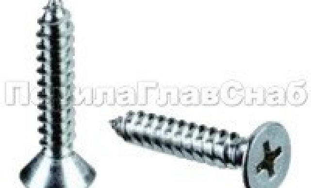 (DIN 7982 А2) Саморез 4,8х80 пот. гол. нерж. под крест М-3719