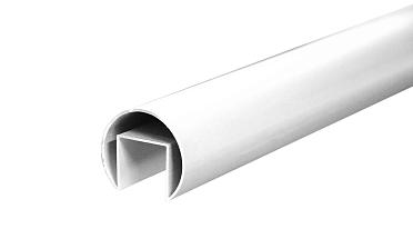 Труба  Ø42.4 мм, с пазом 24х24 мм, анодированный алюминий Фk820 AL купить в Самаре