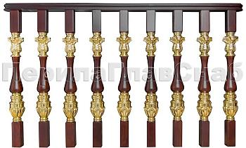 Латунные перила для лестниц серии – Гранд Опера L03 в Самаре. Готовые проекты ПерилаГлавСнаб