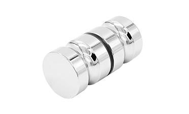 Ручка-кноб для двери 32х38 мм латунь-хром, полированная t692 PC купить в Самаре