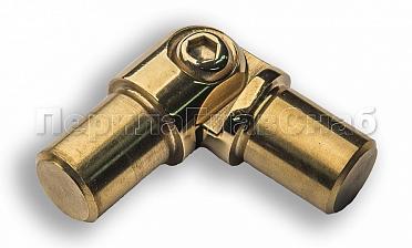 Поворот ригеля Ø16х1.5 мм, с двумя установочными штифтами, шарнирный, золото (AISI 304) k060-88 купить в Самаре