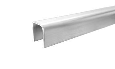 Профиль П-образный, L=2000 мм, t=1.5 мм, для стекла 12 мм, шлиф. (AISI 304) Ф-0455 купить в Самаре