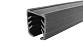 Уплотнитель в поручень с пазом 24х24 для стекла 12 мм, EPDM Фk301