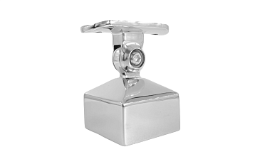 Наконечник 40х40 мм внешний полированный, с ложе под Ø50.8 мм, литой, регулируемый, облегченный, AISI 304, k239-4-NEW купить в Самаре