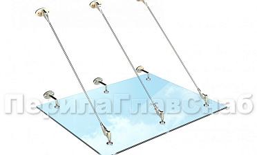 Комплект фурнитуры для козырька 1200х1500 (на вантах/тягах) k671-12-15 купить в Самаре