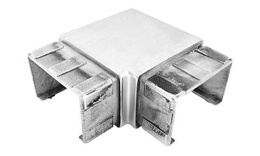 Отвод для поручня с пазом 40х60 мм, шлифованный (AISI 304) Фk542-2 купить в Самаре