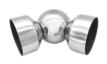 Поворот дер./пласт. поручня Ø49х0.8 мм, полированный, (AISI 201) k053-4 купить в Самаре