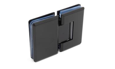 Петля для душевой кабины стекло-стекло 180°, 90*55, цинк, черн. t303 BZn купить в Самаре