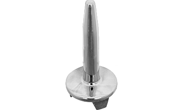 Наконечник палец (солдатик) на стойку Ø38.1 мм, без ложемента, литой, полированный, повышенной коррозионной стойкости, под сварку, облегченный, нержавеющий AISI 316, k034-3 купить в Самаре