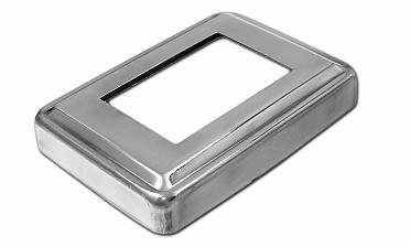 Низ стойки под трубу 105х75х0.8 мм для трубы 61х41 мм, полированный 400 Grit (AISI 304) k399 купить в Самаре