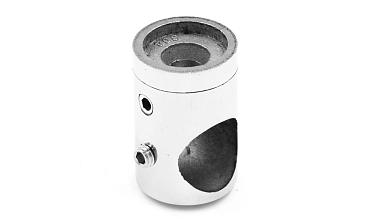 Ригеледержатель на стойку под плоскость Ø16 мм, литой, Ø22х30 мм, полированный, (AISI 304) k065-2 купить в Самаре