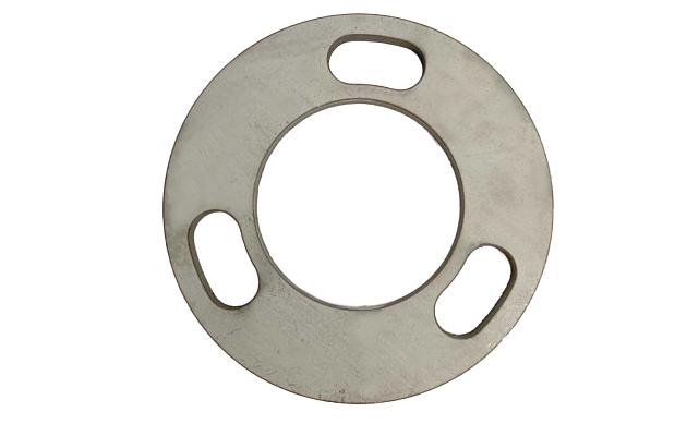 Фланец стойки 42.4/80 х 5 (4,3) х AISI 304 #200 3 отв х М10 х 20 k116-42-4 2