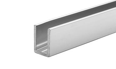 П-образный профиль для неподвижных стекол 8 мм, 19x13, L=3000, алюминий полированный t756-3000 AL купить в Самаре