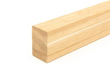 Дубовый поручень 60х40 некрашеный БЕЗ ПАЗА, Премиум Ф-1196 купить в Самаре