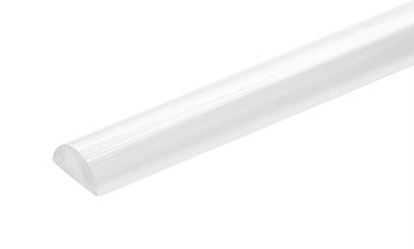 Порог для душевых пластиковый 3000 мм, прозрачный, t218 купить в Самаре