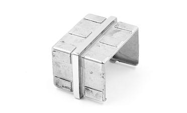 Соединитель для поручня с пазом 40х60 мм, полированный (AISI 304) k541 купить в Самаре