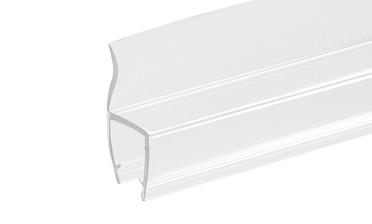 Уплотнитель для стекла в душевую кабину 8 мм, стекло-стекло 2200 мм жесткий ус t201 купить в Самаре