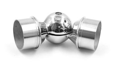 Поворот литой, регулируемый, "шар" с установочными кольцами, под Ø50.8 мм, (AISI 304) k558 купить в Самаре