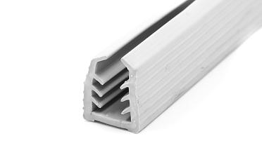 Уплотнитель в поручень с пазом 27х30 для стекла 12мм, EPDM СЕРЫЙ Фk306-G купить в Самаре