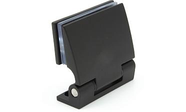 Петля для душевой стена-стекло 90°, односторонняя, без реза, нержавеющая сталь AISI 304, черная t315 BL  купить в Самаре