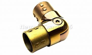 Поворот литой, внутренний, шарнирный, под Ø38.1 мм, под золото (AISI 304) Фk250-88 купить в Самаре