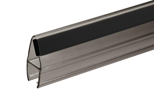 Комплект уплотнителей для стекла 8мм (2 шт.), полупрозрачный черный, стекло-стекло, с магнитом 90°/180°, 2,2 м t210-2 BL 2