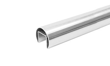 Труба Ø48.3, с пазом 27х30 мм, шлифованная, EURO (AISI 304L) k822-4 купить в Самаре