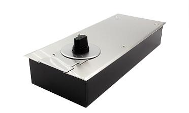 Доводчик для стеклянной двери до 80 кг EN2, напольный, 500 тыс. циклов, нержавеющая сталь AISI 304, шлифованная t182 SSS купить в Самаре