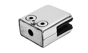 Стеклодержатель штампованный, под стекло 8 мм (4+4 мм), на плоскость 40х24х48 полированный (AISI 304) k352 купить в Самаре