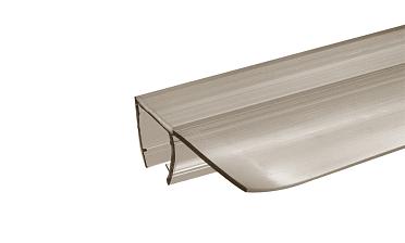 Уплотнитель для стекла 8 мм, полупрозрачный черный, 90°, стекло-стекло 2200 мм t215-2 BL купить в Самаре