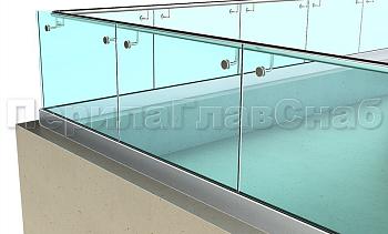 Ограждение кровли на несущем стекле и алюминиевом профиле в Самаре. Готовые проекты ПерилаГлавСнаб