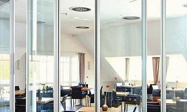 Стеклянные перегородки для зоны отдыха в офисе купить в Самаре